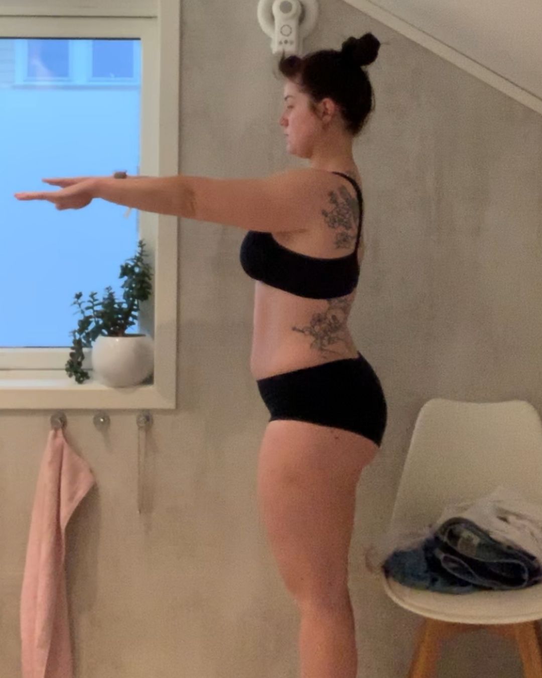Inger Marie Mjøs før livsstilsendringen i 2019