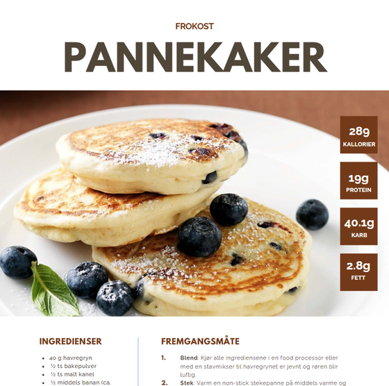 Pannekaker fra heftet